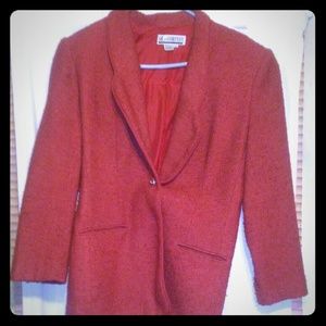 Beautiful woman's wool winter coat